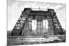 Paris, France - Tour Eiffel, under Construction-null-Mounted Art Print