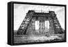 Paris, France - Tour Eiffel, under Construction-null-Framed Stretched Canvas