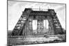 Paris, France - Tour Eiffel, under Construction-null-Mounted Art Print