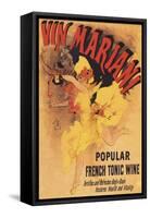Paris, France - Vin Mariani Dancing Girl Pouring Wine Promotional Poster-Lantern Press-Framed Stretched Canvas