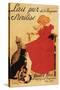 Paris, France - Vingeanne Milk Girl with Cats Advertisement Poster-Lantern Press-Stretched Canvas