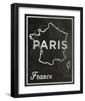 Paris, France-John Golden-Framed Giclee Print