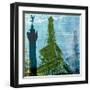 Paris (French Blue)-Maura Allen-Framed Art Print