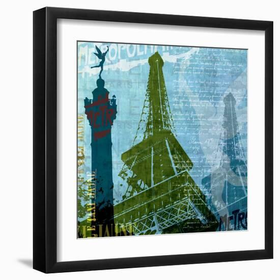 Paris (French Blue)-Maura Allen-Framed Art Print