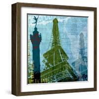 Paris (French Blue)-Maura Allen-Framed Art Print