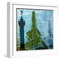 Paris (French Blue)-Maura Allen-Framed Art Print