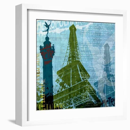 Paris (French Blue)-Maura Allen-Framed Art Print