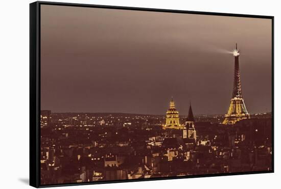 Paris from Notre Dame-Shelley Lake-Framed Stretched Canvas