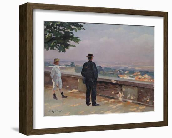 Paris from the Observatory at Meudon-Jules Ernest Renoux-Framed Giclee Print