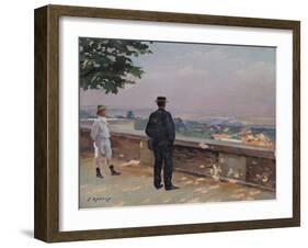 Paris from the Observatory at Meudon-Jules Ernest Renoux-Framed Giclee Print