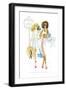 Paris Girlfriends IV-Mercedes Lopez Charro-Framed Art Print