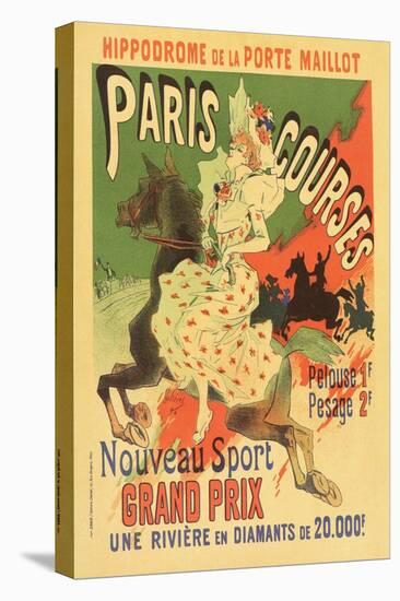 Paris Grand Prix Racing - the New Sport-Alphonse Mucha-Stretched Canvas