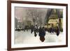 Paris, Grands Boulevards-F Giusto-Framed Premium Giclee Print