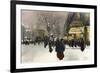 Paris, Grands Boulevards-F Giusto-Framed Premium Giclee Print
