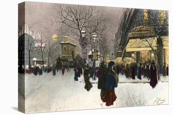 Paris, Grands Boulevards-F Giusto-Stretched Canvas