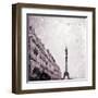 Paris Heart Storm 1-Tracey Telik-Framed Art Print