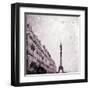 Paris Heart Storm 1-Tracey Telik-Framed Art Print