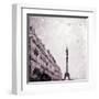 Paris Heart Storm 1-Tracey Telik-Framed Art Print