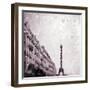 Paris Heart Storm 1-Tracey Telik-Framed Art Print