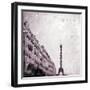 Paris Heart Storm 1-Tracey Telik-Framed Art Print