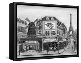 Paris Highlights II-Marilyn Dunlap-Framed Stretched Canvas