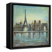 Paris Highlights-Marilyn Dunlap-Framed Stretched Canvas