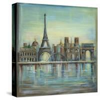Paris Highlights-Marilyn Dunlap-Stretched Canvas
