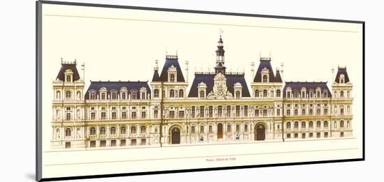 Paris, Hotel de Ville-Libero Patrignani-Mounted Art Print