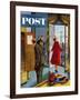 "Paris Hotel" Saturday Evening Post Cover, July 14, 1956-Constantin Alajalov-Framed Giclee Print