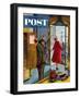 "Paris Hotel" Saturday Evening Post Cover, July 14, 1956-Constantin Alajalov-Framed Premium Giclee Print