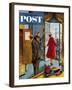 "Paris Hotel" Saturday Evening Post Cover, July 14, 1956-Constantin Alajalov-Framed Giclee Print