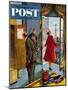 "Paris Hotel" Saturday Evening Post Cover, July 14, 1956-Constantin Alajalov-Mounted Giclee Print