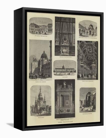 Paris Illustrated-Auguste Victor Deroy-Framed Stretched Canvas