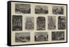 Paris Illustrated-null-Framed Stretched Canvas