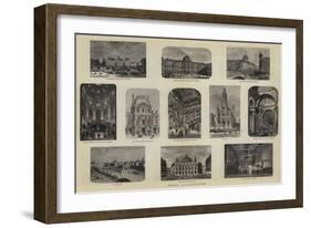 Paris Illustrated-null-Framed Giclee Print