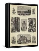 Paris Illustrated-Guido Bach-Framed Stretched Canvas