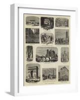 Paris Illustrated-null-Framed Giclee Print