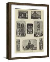 Paris Illustrated-null-Framed Giclee Print