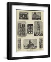 Paris Illustrated-null-Framed Premium Giclee Print