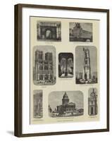 Paris Illustrated-null-Framed Giclee Print