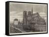 Paris Improvements, Notre Dame Restored, the New Spire-Felix Thorigny-Framed Stretched Canvas