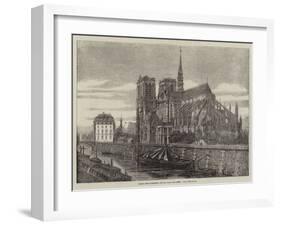 Paris Improvements, Notre Dame Restored, the New Spire-Felix Thorigny-Framed Giclee Print