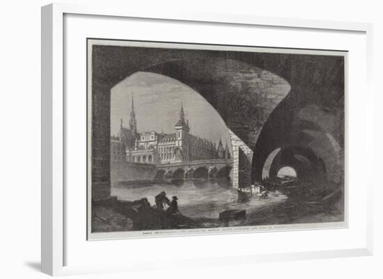 Paris Improvements, the Palais De Justice, Sainte Chapelle, and Pont Au Change-Dieudonne Auguste Lancelot-Framed Giclee Print