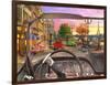 Paris in a Car (Variant 1)-Dominic Davison-Framed Art Print