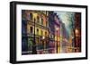 Paris in Color II-Sasha-Framed Giclee Print