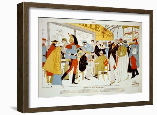 Paris in Half-Mourning-Ralph Barton-Framed Art Print