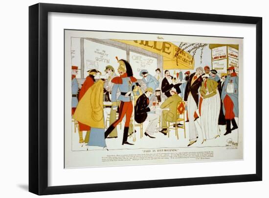 Paris in Half-Mourning-Ralph Barton-Framed Art Print