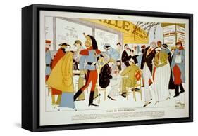 Paris in Half-Mourning-Ralph Barton-Framed Stretched Canvas