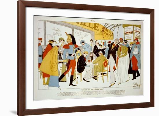 Paris in Half-Mourning-Ralph Barton-Framed Art Print