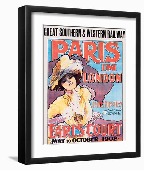 Paris In London, Great Southern & Western Railway-Imre Kiralfy-Framed Art Print